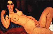 Amedeo Modigliani Reclining Nude with Loose Hair oil on canvas